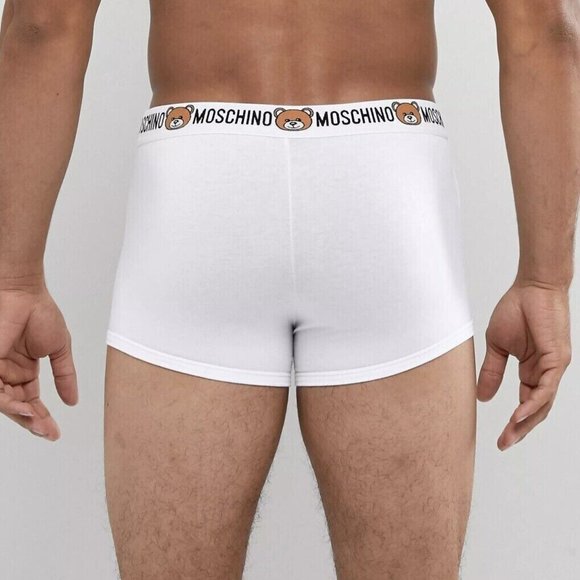 NWT MOSCHINO 2-PACK CLASSIC WHITE BEAR BOXER BRIEF UNDERWEAR SIZE - XXL/2XL - Picture 4 of 6